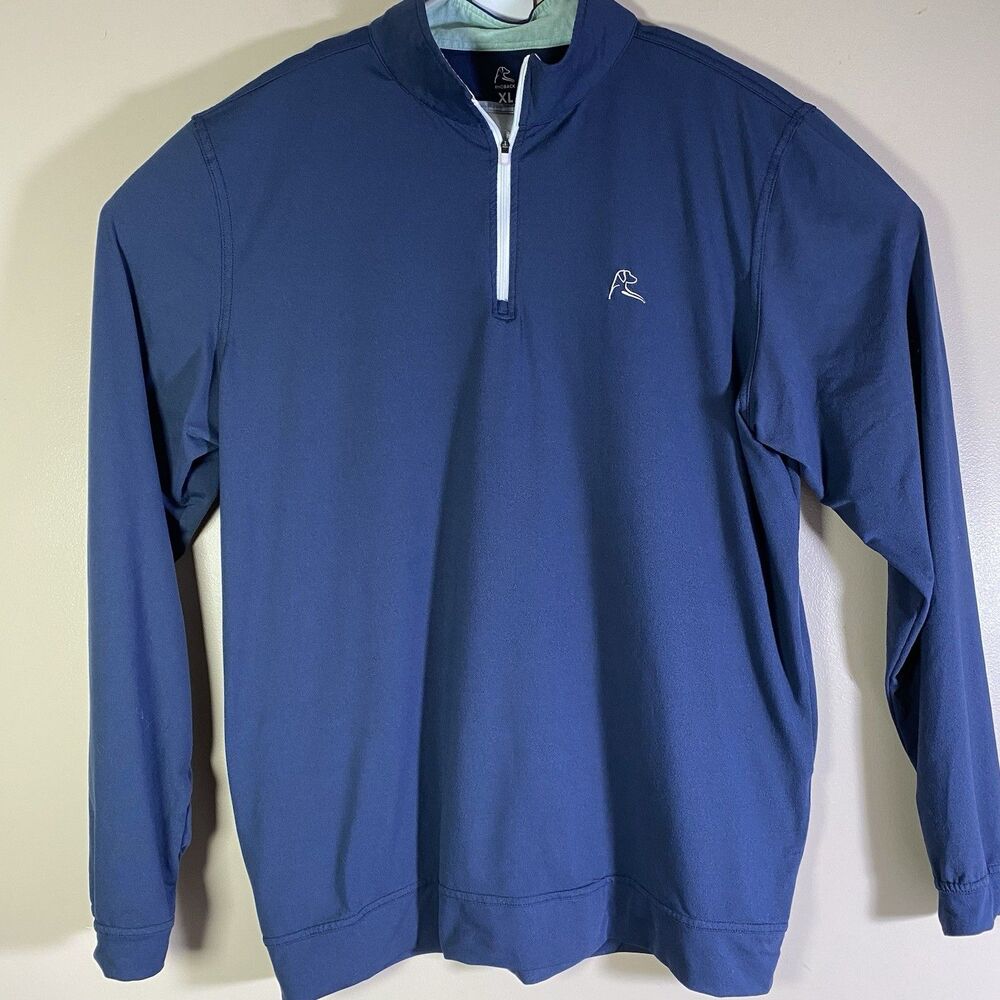 Rhoback Navy Blue Quarter-Zip Pullover